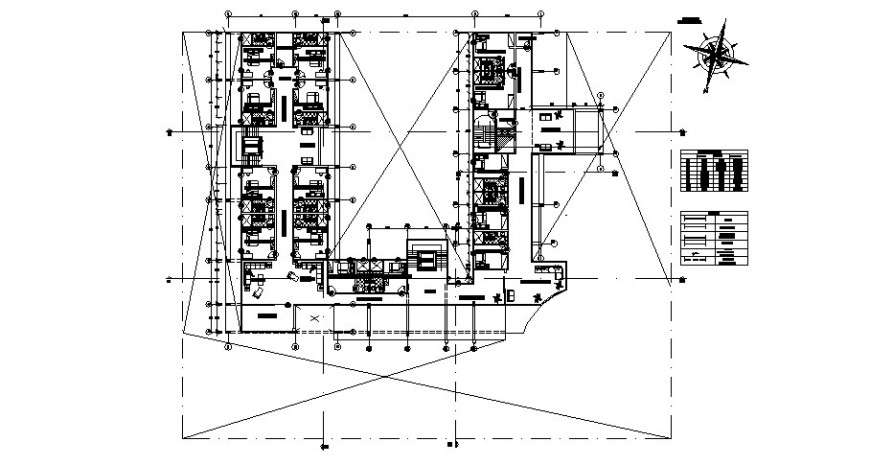 Architecture layout plan of staff residence cad file - Cadbull