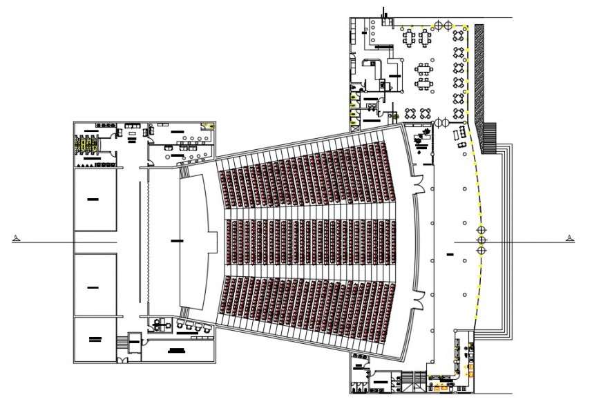 1000 Seat Auditorium Floor Plan And Section
