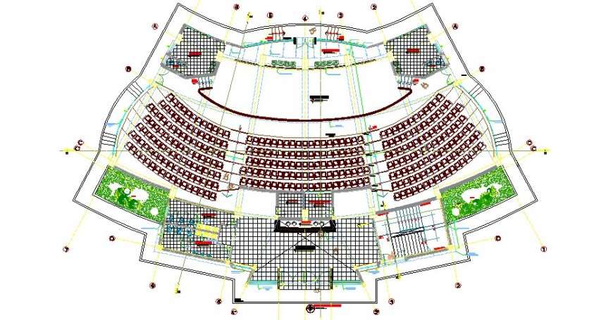 Auditorium Floor Plan Dwg