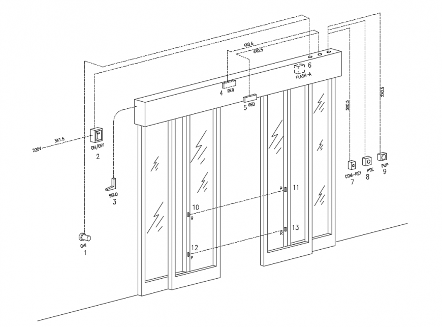 Sliding Door Installation And Joints Cad Drawing Details Dwg File