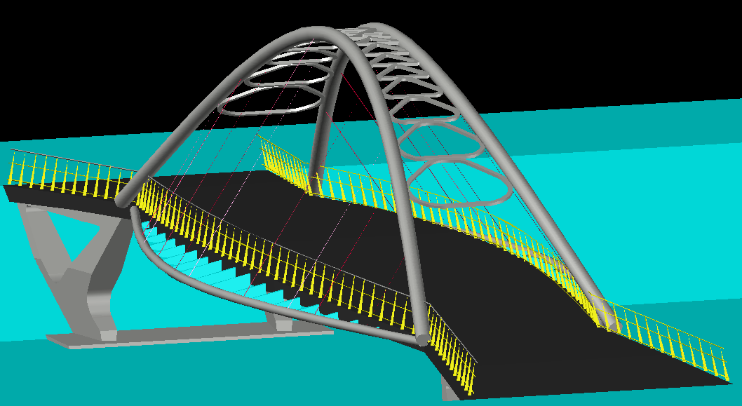 3d Bridge cad drawing is given in this cad file. Download this 3d cad ...