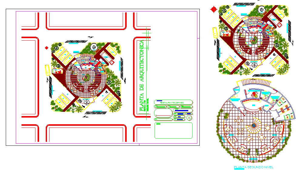 Restaurant plan project - Cadbull