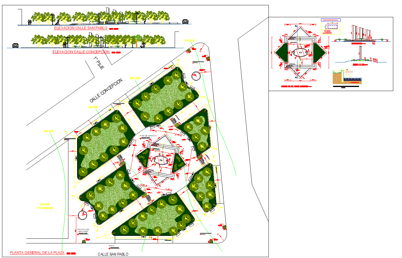 Garden Lay-out Design File - Cadbull