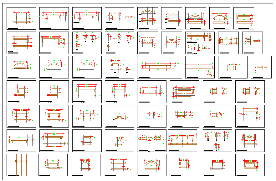 Handles Block design - Cadbull