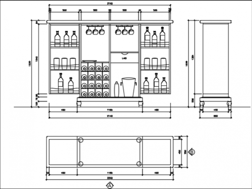 Bar Cad Block