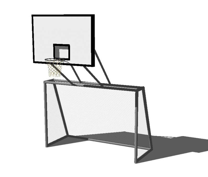 Basketball Net Detail 3d Model Block Layout Sketch Up File Cadbull