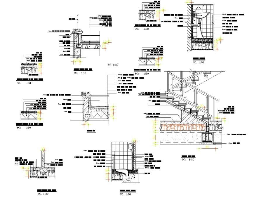bath-room-section-and-stair-section-autocad-file-cadbull