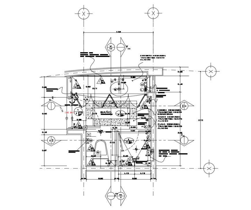 Bathroom plan in autocad software - Cadbull