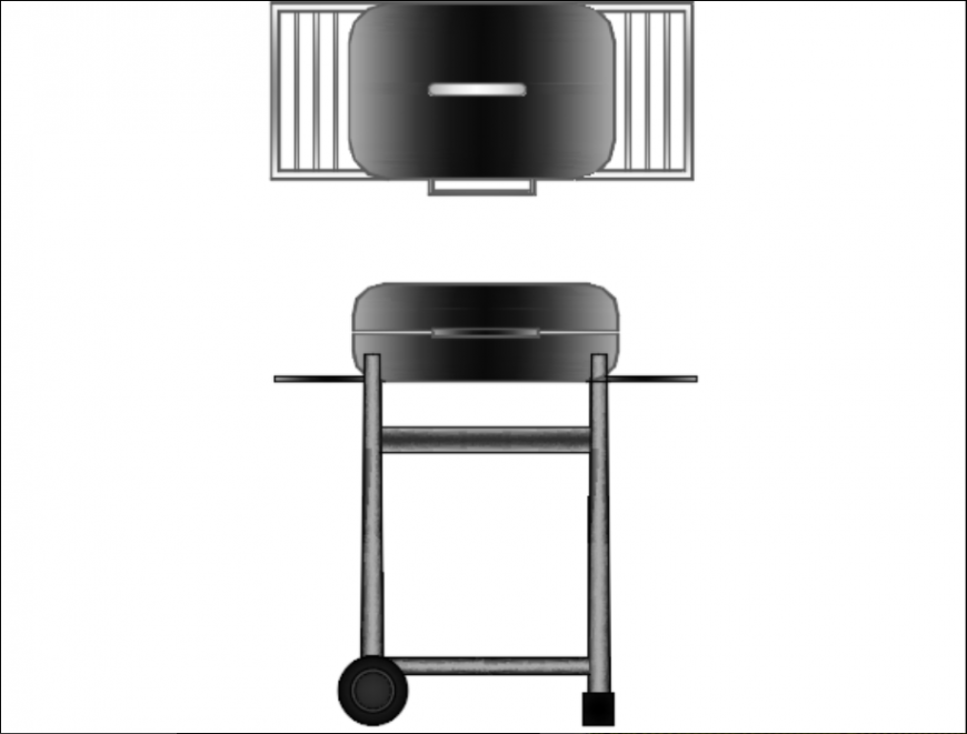 Компьютерный стол dwg