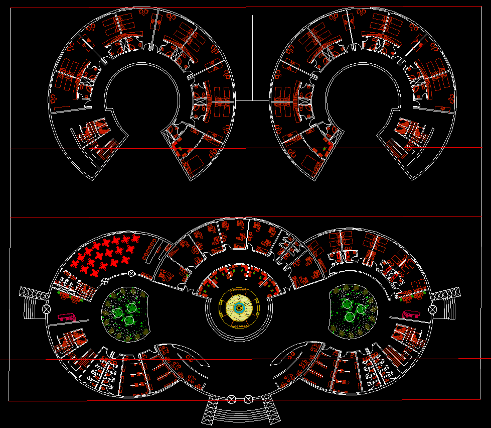 Hotel Building Design Floor Plans Is Given In This Cad File Download This Cad File Now Cadbull