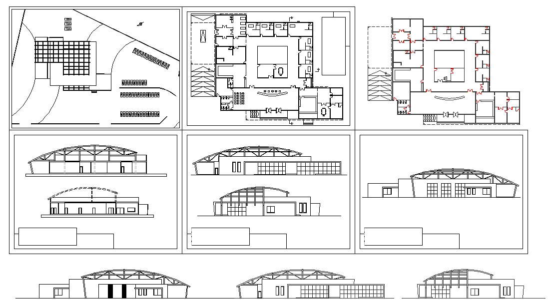 clinic-plan-and-elevation-detail-cadbull