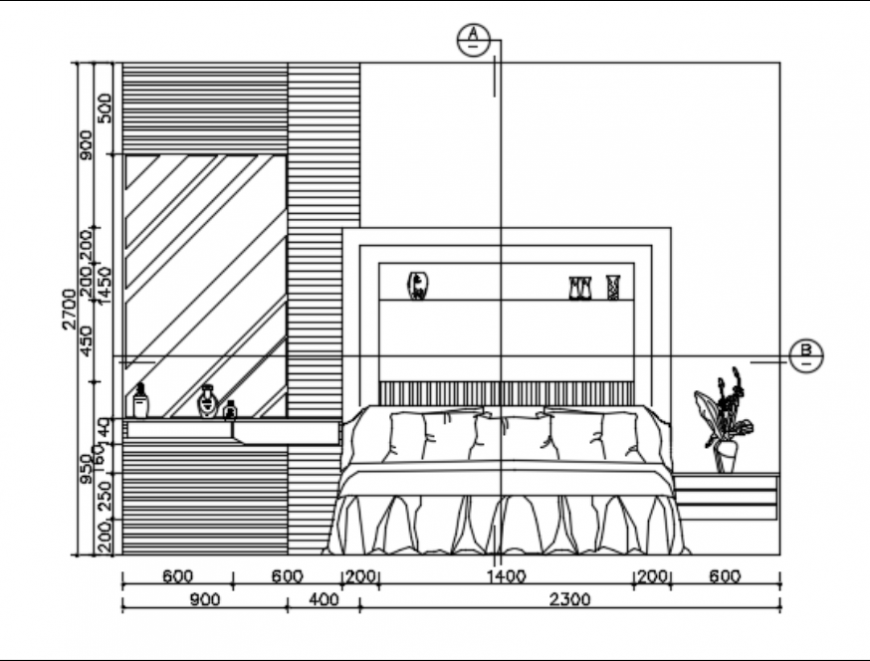 Bedroom Interior Design Project Detail Dwg File Cadbull