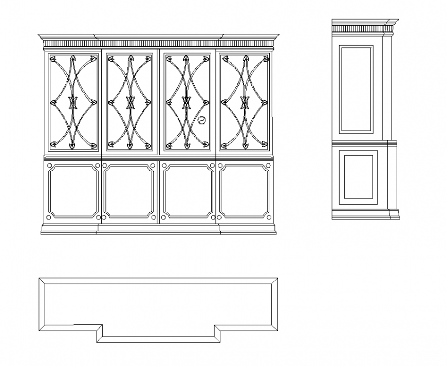 Free Bookshelf Cad Block at Christina Button blog