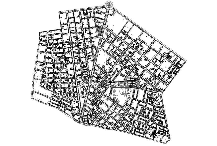 Brena city architecture map and location map cad drawing details dwg ...
