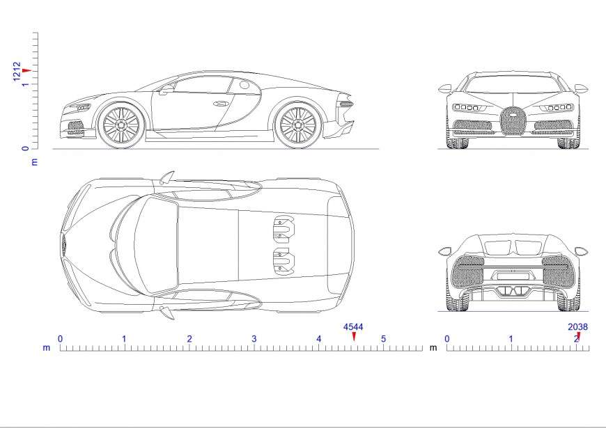 How To Draw A Bugatti Chiron Front View  YouTube