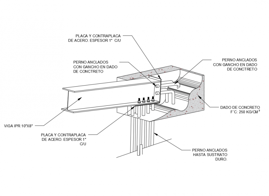 Concrete Bring Constructive And Beam Structure Details Dwg File Cadbull