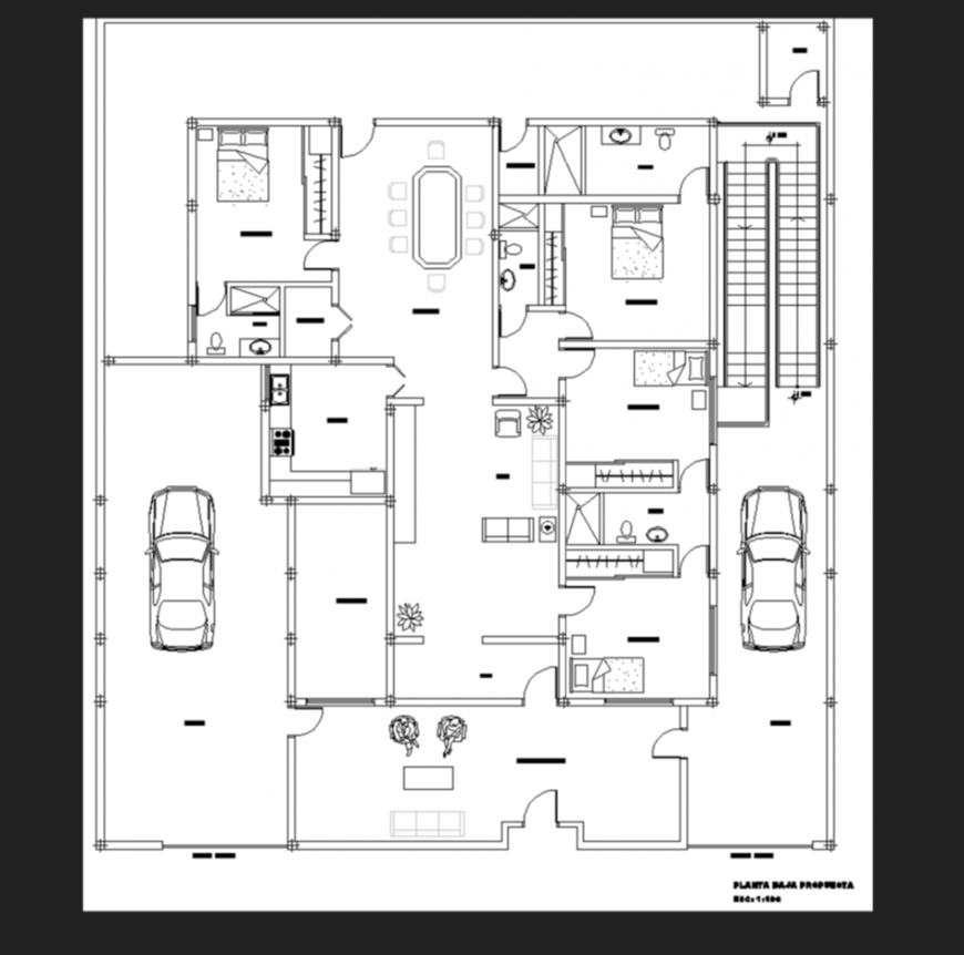 ground floor plan of bungalow