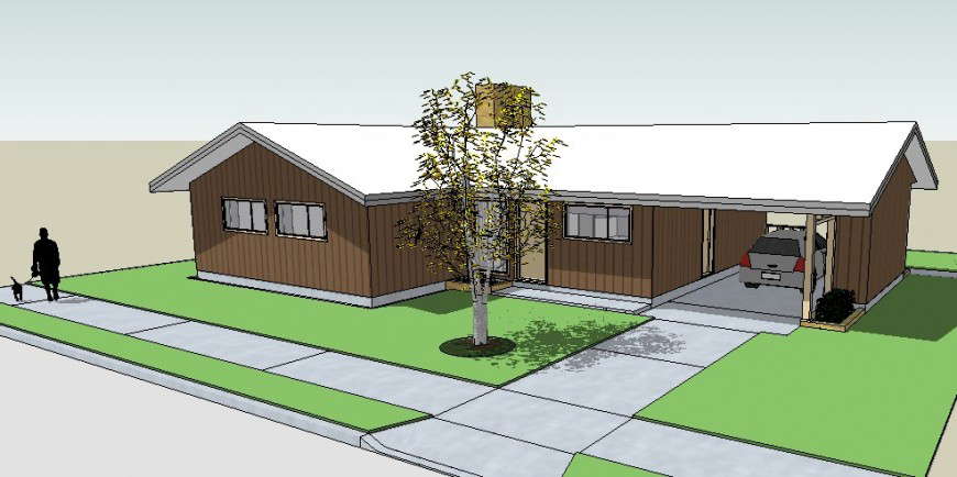 File Sketchup Bungalow