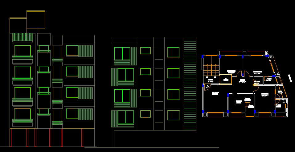 Bhk Apartment Design Cad Drawing Is Given In This Cad File Download This Cad File Now Cadbull