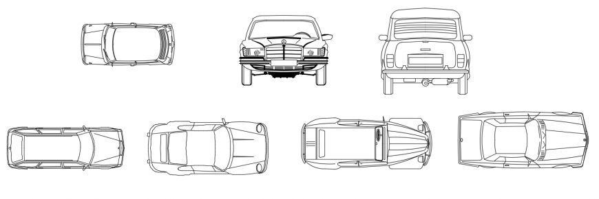 Cad Drawings Details Of Luxury Cars - Cadbull