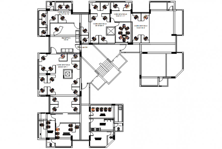 Office Floor Plan Autocad - floorplans.click