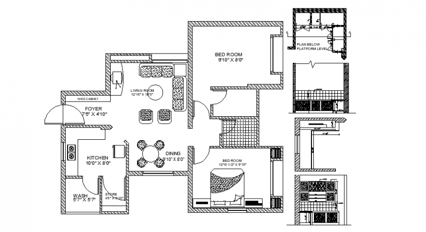  CAD  house  plan  2d drawings details in autocad  software  
