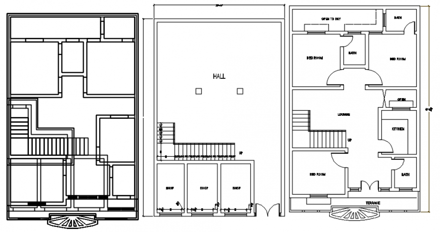  CAD  plan  of house  2d drawings dteials in autocad  software  