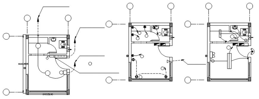 CAD plan of sanitary toilet area details in autocad ...
