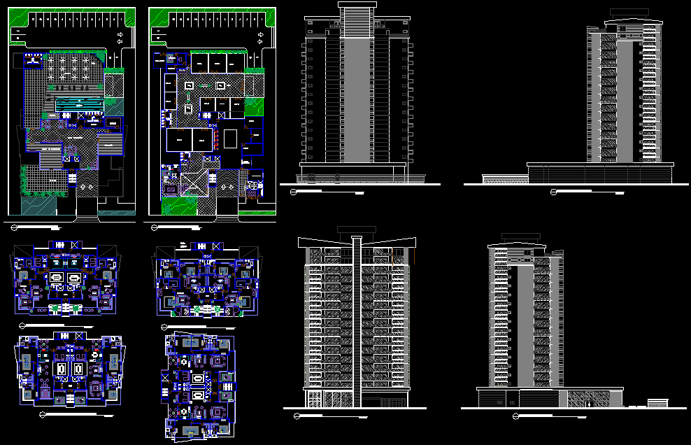 Corporate Building Cad Drawings Are Given In This Cad File. Download 