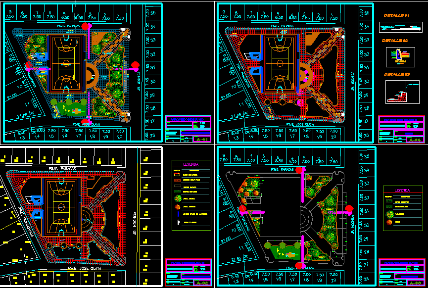 basket Ball play area design cad drawing is given in this cad file ...