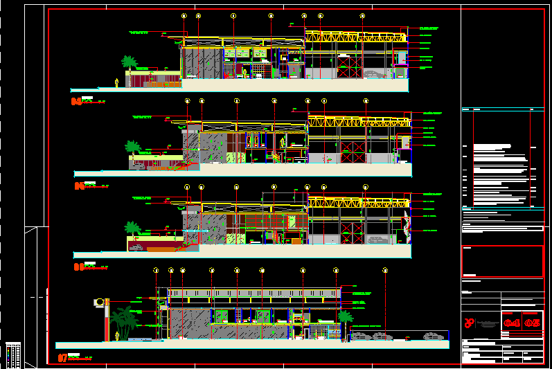 Modern house design cad drawing is given in this cad file. Download ...