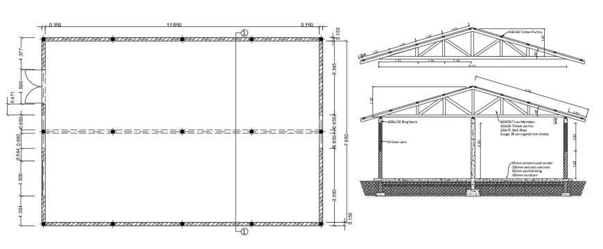 Detailed Plan Of Poultry Farm In Dwg File, 48% OFF