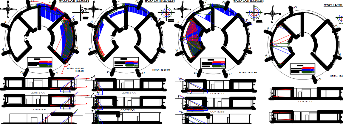 circular building dwg file - Cadbull