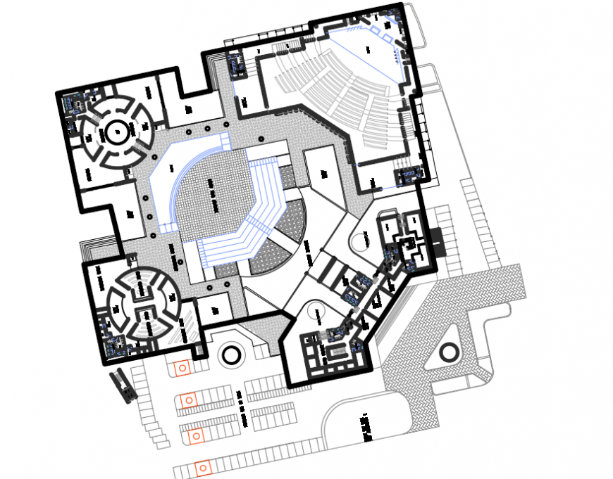 Club House drawing autocad file - Cadbull