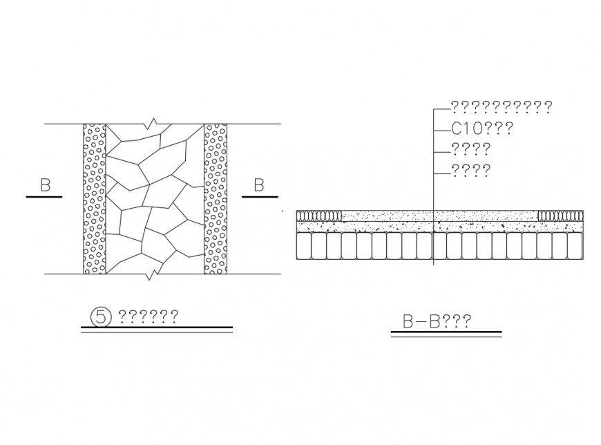 Cobble Garden Road Cad Drawing Details Dwg File Cadbull