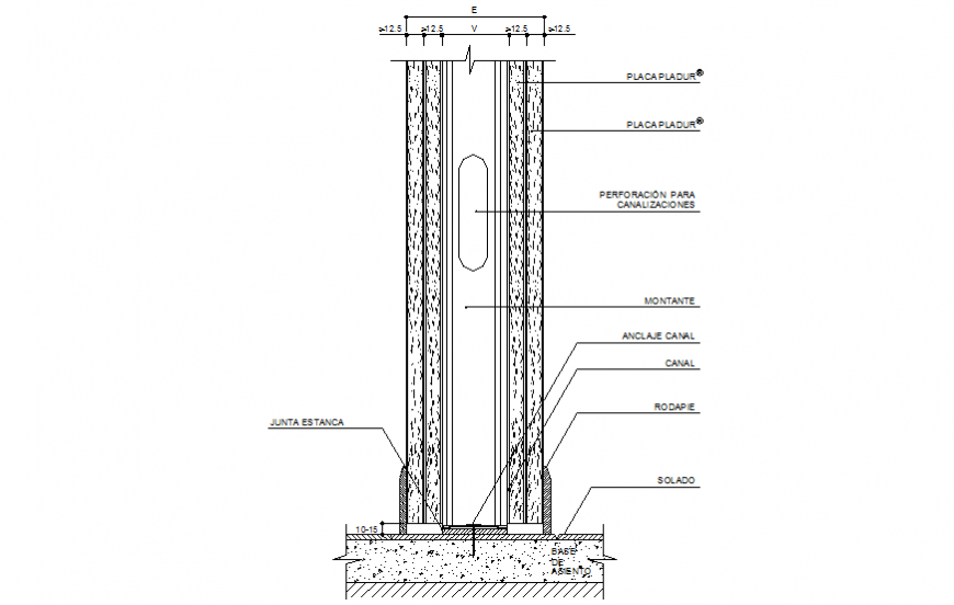 Column detail drawing in dwg file - Cadbull