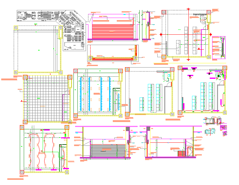 Commercial Complex Details Architecture Design Plan - Cadbull