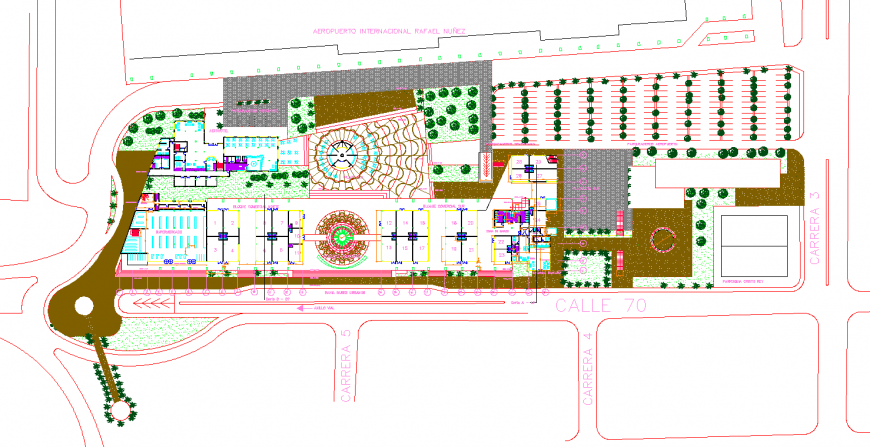 Commercial building drawing in dwg file. - Cadbull