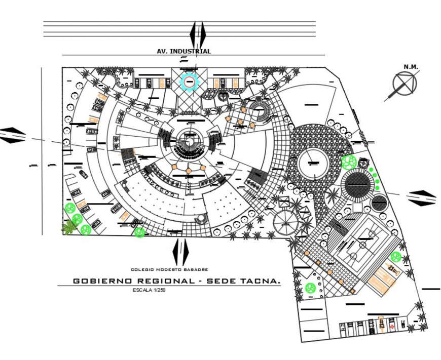 Commercial building plan autocad file - Cadbull