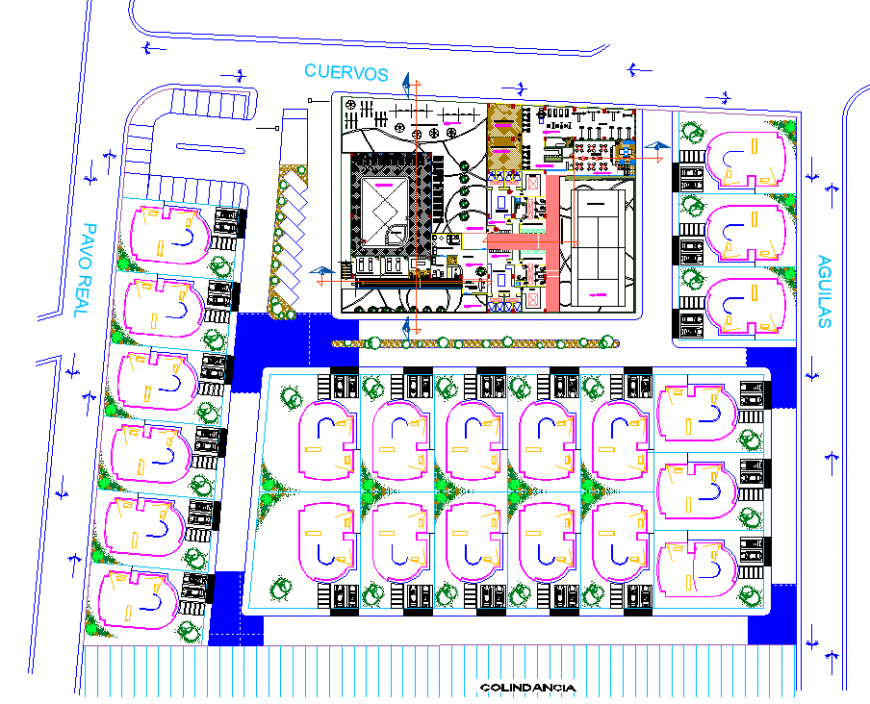 community-housing-master-plan-with-utilities-detail-in-dwg-file-cadbull