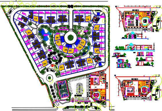 complex design dwg file - Cadbull