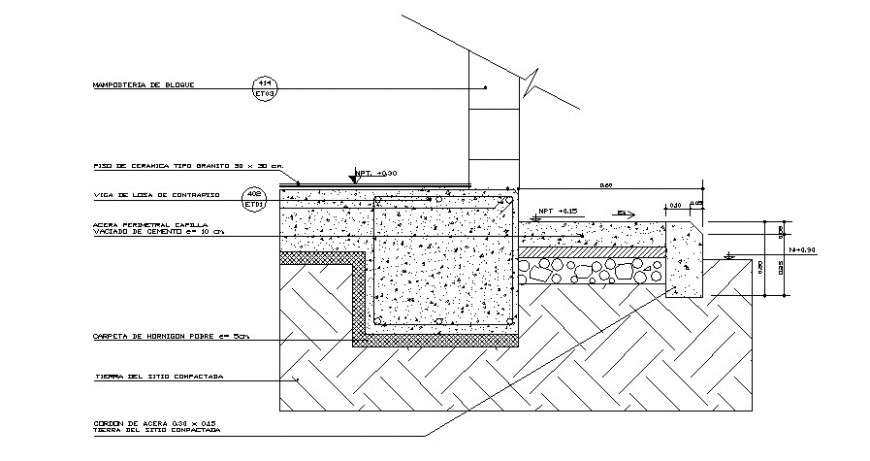 concrete detail cad file - Cadbull