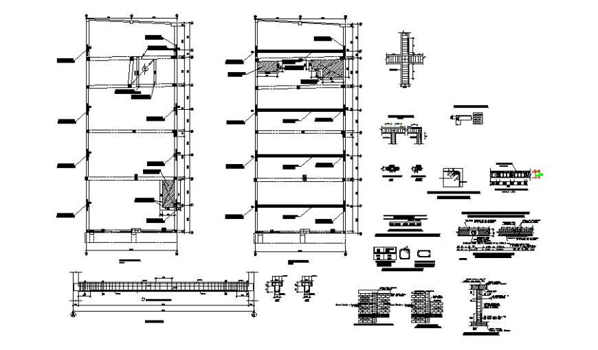 Construction units block details in autocad - Cadbull