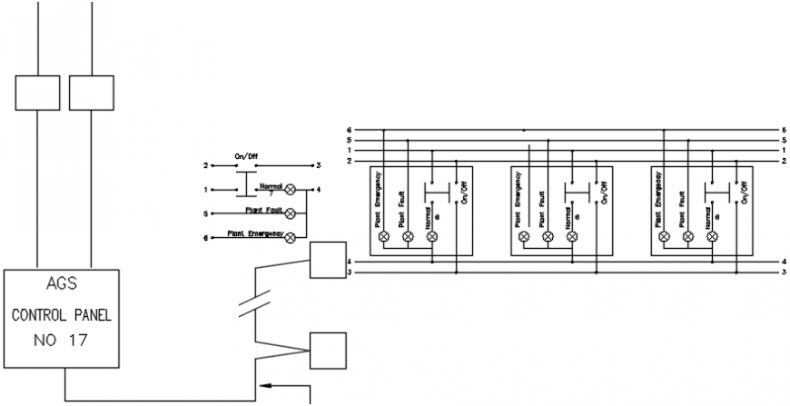Control Panel And Riser Diagram Auto Cad Drawing Details Dwg File Cadbull