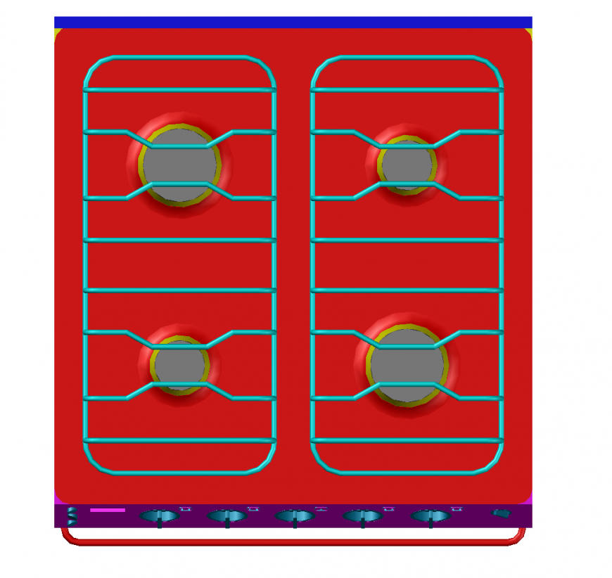 Creative Gas Stove Top View Elevation 3d Model Cad Drawing Details Dwg File Cadbull Please leave a commend if you appreciate it or if you have even made one. cadbull
