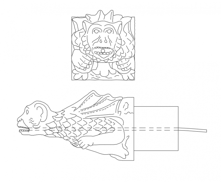 Creative Wall Fountain Top And Side View Cad Block Design Dwg File Cadbull By henryarnold may 27, 2017. view cad block design dwg file