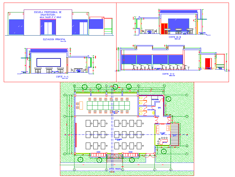 Workshop Classroom - Cadbull