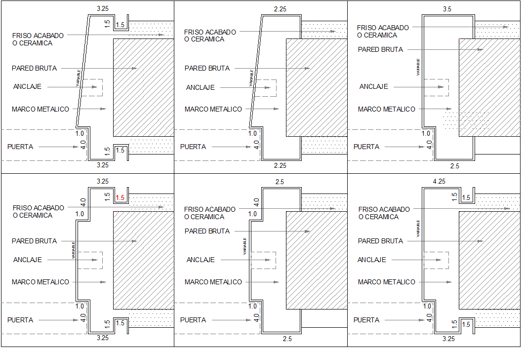 Door frame cad drawing is given in this cad file. Download this cad ...