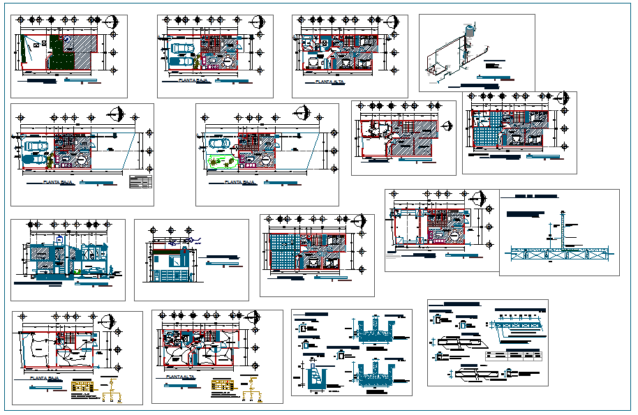 House detail plan - Cadbull