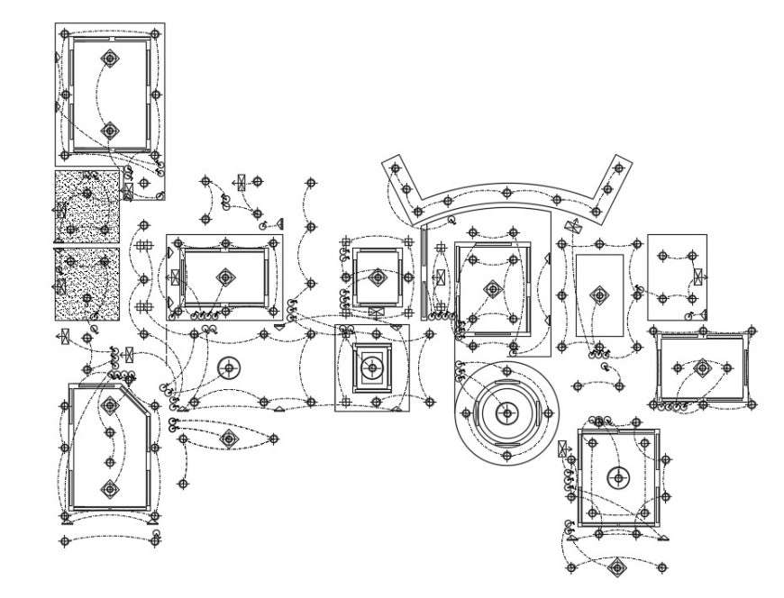 Decorative lighting ceiling design cad file Cadbull